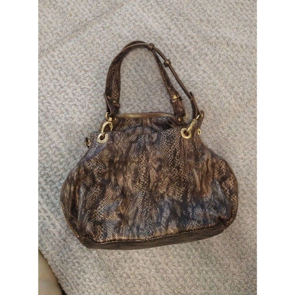 Jessica Simpson bow snakeskin handbag Y2K City Vintage Feminine Bow - Picture 3 of 12